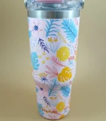 تراول ماگ 900 میل (SITARAYURI) گلدار - فراکالا - Travel mug 900ml Sitarayuri floral