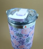 تراول ماگ 900 میل (SITARAYURI) گلدار - فراکالا - Travel mug 900ml Sitarayuri floral